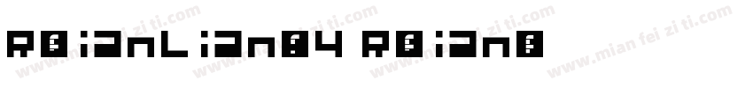 R-LianLian-W4 R-Lian字体转换